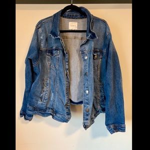Plus size denim jacket- Good stretch!